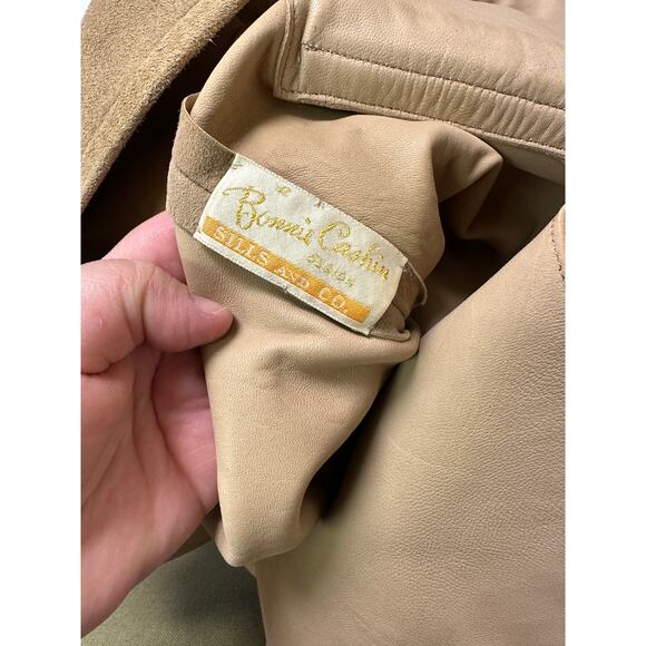 Bonnie Cashin Design Sills & Co Cashin Carry Tote Bag + Matching Suede Top Tan - Picture 13 of 14